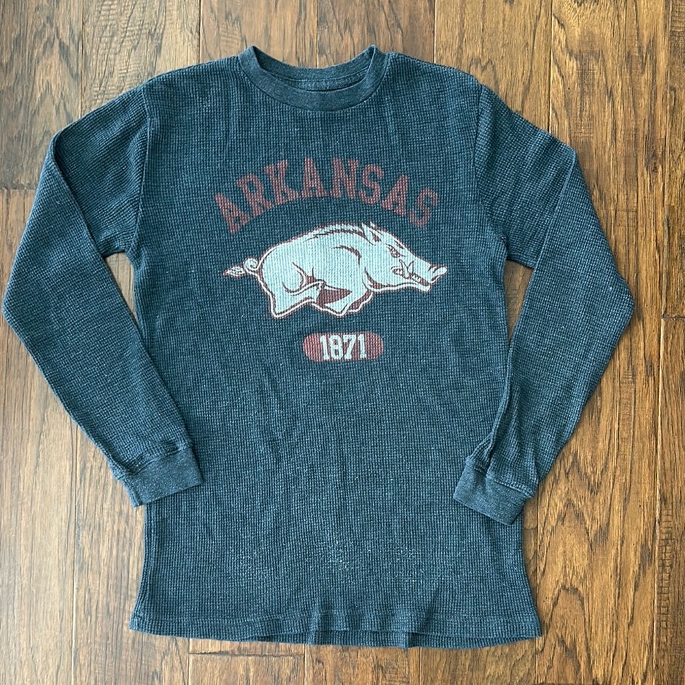 Arkansas Long Sleeve Waffle Shirt